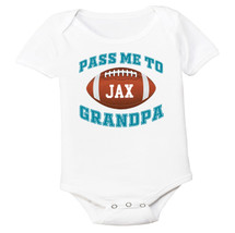 Jacksonville Football Pass Me to GrandPa Baby Bodysuit