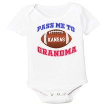 Kansas Football Pass Me to GrandMa Baby Bodysuit