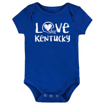 Kentucky Loves Football Chalk Art Baby Bodysuit -ROY