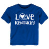 Kentucky Loves Football Chalk Art Baby/Toddler T-Shirt -ROY