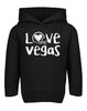 Las Vegas Loves Football Chalk Art Toddler Hoodie with Side Pockets -BLK