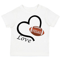 Las Vegas Loves Football Heart Baby/Toddler T-Shirt