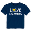 Los Angeles Loves Football Chalk Art Youth T-Shirt -NV