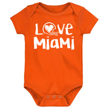 Miami Loves Football Chalk Art Baby Bodysuit -ORA