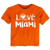 Miami Loves Football Chalk Art Baby/Toddler T-Shirt -ORA