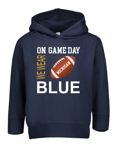 Michigan Football On GameDay Toddler Hoodie with Side Pockets -NV
