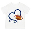 Michigan Loves Football Heart Baby/Toddler T-Shirt