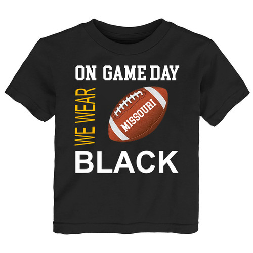 Missouri Football On GameDay Baby/Toddler T-Shirt -BLK