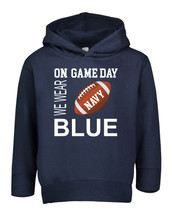 Navy Football On GameDay Toddler Hoodie with Side Pockets -NV