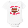 Nebraska Football Pass Me to GrandPa Baby Bodysuit