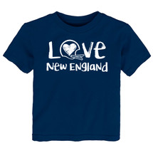 New England Loves Football Chalk Art Baby/Toddler T-Shirt -NV