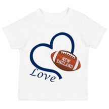 New England Loves Football Heart Baby/Toddler T-Shirt