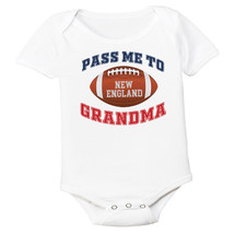 New England Football Pass Me to GrandMa Baby Bodysuit