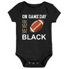 New Orleans Football On GameDay Baby Bodysuit -BLK