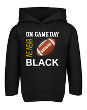 New Orleans Football On GameDay Toddler Hoodie with Side Pockets -BLK