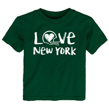 New York Green Loves Football Chalk Art Baby/Toddler T-Shirt -GR