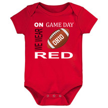 Ohio Football On GameDay Baby Bodysuit -RED