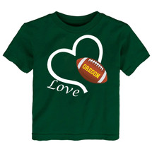 Oregon Loves Football Heart Baby/Toddler T-Shirt