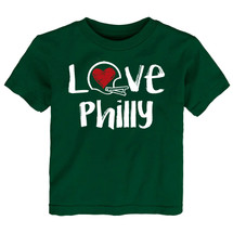 Philadelphia Loves Football Chalk Art Baby/Toddler T-Shirt -GRN