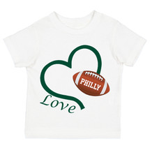 Philadelphia Loves Football Heart Baby/Toddler T-Shirt