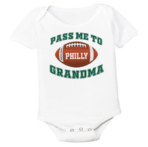 Philadelphia Football Pass Me to GrandMa Baby Bodysuit