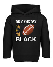 Pittsburgh Football On GameDay Toddler Hoodie with Side Pockets -BLK