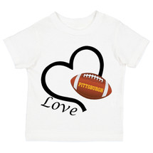 Pittsburgh Loves Football Heart Youth T-Shirt