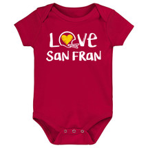 San Francisco Loves Football Chalk Art Baby Bodysuit -GNT
