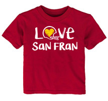 San Francisco Loves Football Chalk Art Youth T-Shirt -GNT