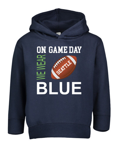 Seattle Football On GameDay Toddler Hoodie with Side Pockets -NV