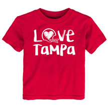 Tampa Loves Football Chalk Art Baby/Toddler T-Shirt -RED
