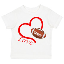 Tampa Loves Football Heart Baby/Toddler T-Shirt