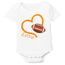 Tennessee Loves Football Heart Baby Bodysuit