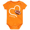 Tennessee Loves Football Heart Baby Bodysuit 
