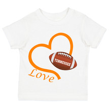 Tennessee Loves Football Heart Baby/Toddler T-Shirt