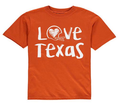 Texas Loves Football Chalk Art Baby/Toddler T-Shirt -txORA