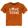Texas Loves Football Chalk Art Youth T-Shirt