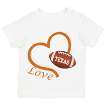 Texas Loves Football Heart Baby/Toddler T-Shirt