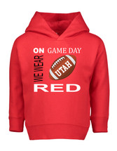 Utah Football On GameDay Toddler Hoodie with Side Pockets -RED