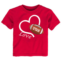Utah Loves Football Heart Baby/Toddler T-Shirt