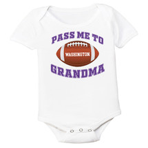 Washington Football Pass Me to GrandMa Baby Bodysuit