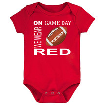 Wisconsin Football On GameDay Baby Bodysuit -RED