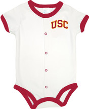 USC Trojans Southern Cal Licensed Newborn Baby Romper