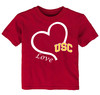 USC Trojans Southern California Officially Licensed Love Heart Baby/Toddler T-Shirt 
