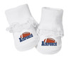 Air Force Football Baby Toe Booties with Lace