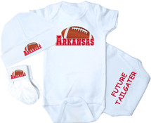 Arkansas Football Baby 3 Piece Set