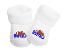 Buffalo Football Baby Toe Booties