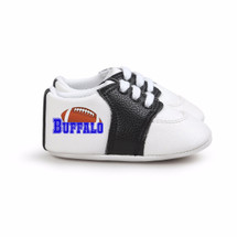 Buffalo Football Pre-Walker Baby Shoes - Black Trim