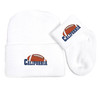 California Football Newborn Baby Knit Cap and Socks Set