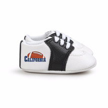 California Football Pre-Walker Baby Shoes - Black Trim
